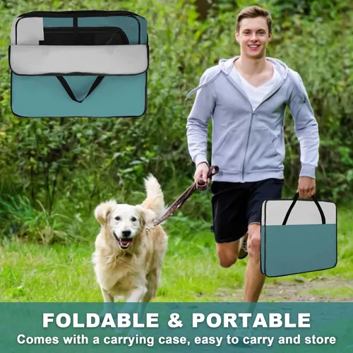 Miniatura 4 de Corralito para perros, corral portátil para mascotas para gatos, cachorros, conejos, pollos, tienda de campaña plegable de gran capacidad para Azul