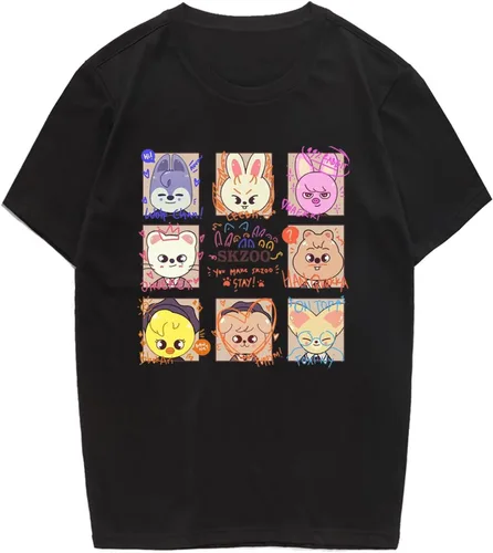 Miniatura 13 de KPOP Skz Camiseta Nuevo Álbum Tee Bangchan Jisung Felix Hyunjin Merch Tops