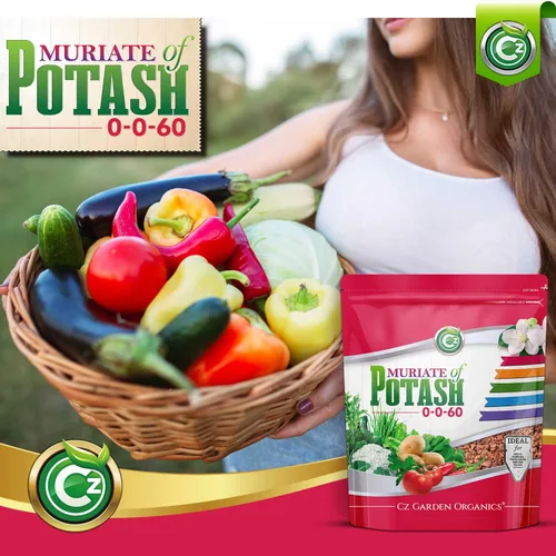 Miniatura 5 de Muriate de potasa 0-0-60 Fertilizante hecho en EE. UU. - MOP Alimento de potasio para plantas y jardines de flores – ¡Promueve grandes flores!