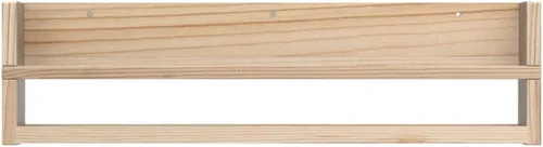 Miniatura 5 de Polynez - Estantes flotantes de 30 pulgadas para guardería y niños, juego de 2 estantes de pared multiusos sin terminar