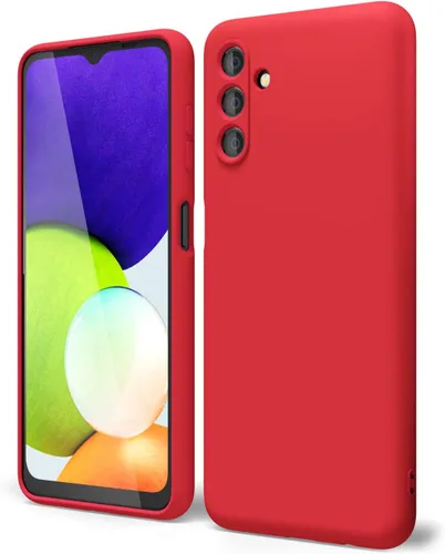 Miniatura 55 de oakxco Funda para teléfono Samsung Galaxy A12 con agarre de silicona líquida, linda delgada fina suave cubierta de gel de goma TPU lisa para mujeres