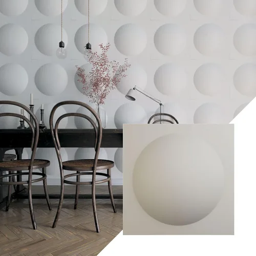 Miniatura 16 de Ekena Millwork 19 5/8 pulgadas de ancho x 19 5/8 pulgadas de alto, Sloane EnduraWall decorativo 3D, cromo brillante (cubre 2.67 pies cuadrados).