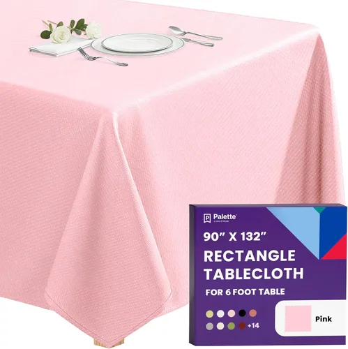 Miniatura 88 de Gee Di Moda - Mantel rectangular de 60 x 84 pulgadas – Mantel rectangular de poliéster lavable para mesa de 5 pies