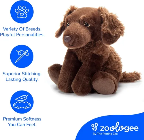 Miniatura 4 de The Petting Zoo Chesapeake Retriever - Peluche de perro de peluche, regalos para niños, juguete de peluche marrón de 9 pulgadas