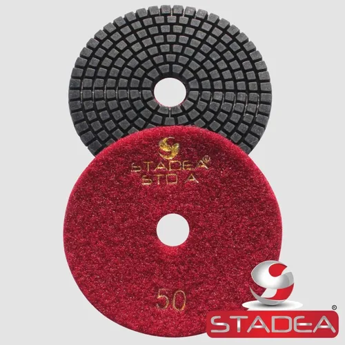 Miniatura 2 de Grit 50 4" Diamond Pulir Pads Premium Grado Mojado Flexible 3 MM Alto
