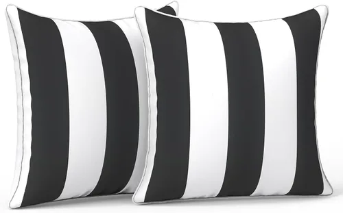 Miniatura 97 de LVTXIII Juego de 2 almohadas lumbares para patio, 12 x 20 pulgadas, resistentes a la decoloración, para exteriores con interiores, cojines lumbares