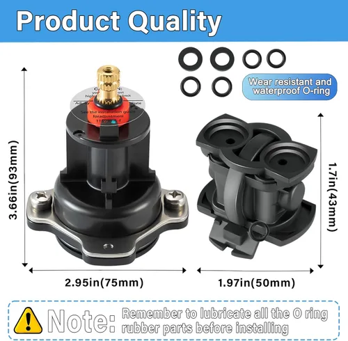 Miniatura 2 de GP876851 Kit de tapa mezcladora y cartucho de equilibrio de presión, compatible con las plataformas Kohler K-304 y K-11748, kit de reparación