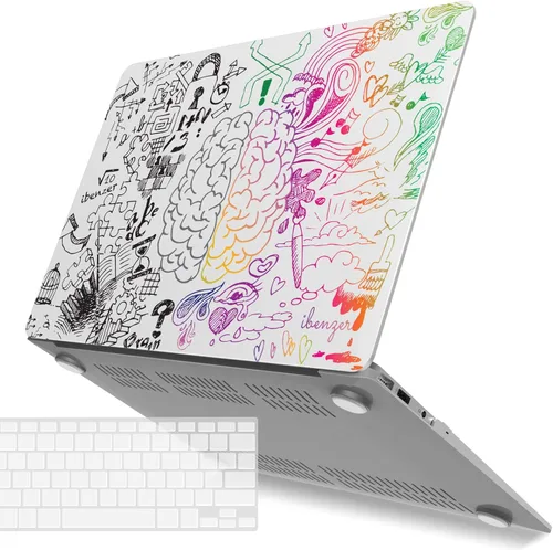 Miniatura 45 de IBENZER - Funda para MacBook Air de 13 pulgadas A1466 A1369, funda de carcasa dura con cubierta de teclado para Apple Mac Air 13 versión antigua