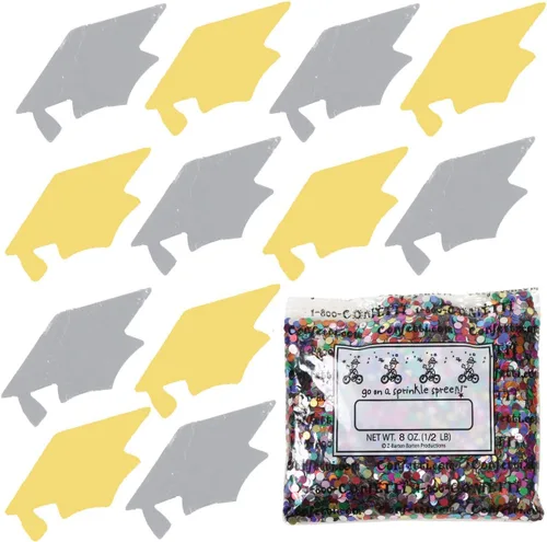 Miniatura 171 de Confetti Grad Cap Negro, Azul Marino Combo - 2 bolsas de media onza (1 oz)