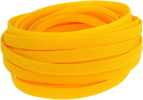 Miniatura 24 de Aicosineg Funda de cable trenzado flexible de PET de 16 pies de ancho de 0.5 pulgadas de ancho, funda de malla de alambre flexible para TV, audio
