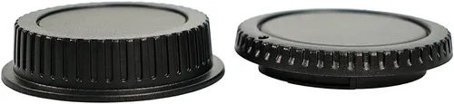 Miniatura 6 de NIYI Juego de 2 unidades, tapa del cuerpo de la cámara y tapa trasera de lente, compatible con Canon EFEF-S Mount DSLR cubierta protectora de lente