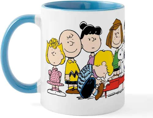 Miniatura 10 de CafePress Peanuts Gang Music Mugs Taza de café de cerámica de 11 oz (11.0 fl oz)