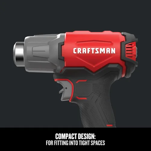 Miniatura 5 de Pistola de calor inalámbrica CRAFTSMAN V20, hasta 950 grados, pistola de calor portátil, solo herramienta (CMCE530B)