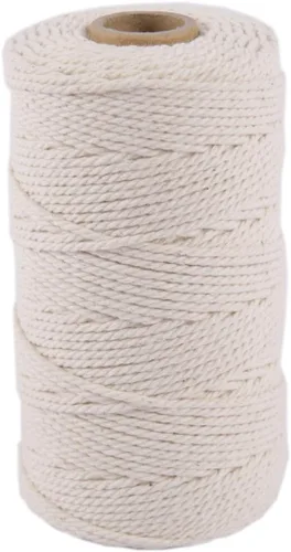 Miniatura 6 de Cuerda de algodón para carniceros de 656 pies, cuerda de cocina de 0.079 in, segura para alimentos para panaderos, carne y asado, envoltura