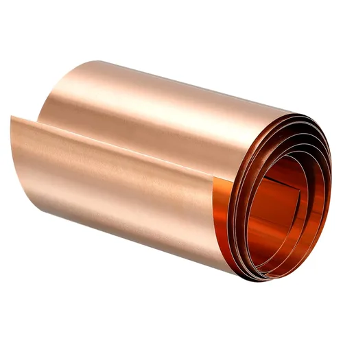 Miniatura 12 de uxcell Rollo de hoja de cobre, placa 3,280.8 ft m x 131.2 ft m x 0.2 ft m de la hoja del metal