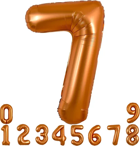 Miniatura 61 de TONIFUL 40 Inch Pastel Blue Number 8 Foil Balloons Large Mylar Foil Digital 8 Balloons for 8th Birthday, Gender Neutral Party, Baby Shower, Oro rosa