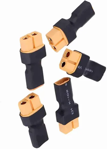 Miniatura 2 de Oumefar 5 unids a enchufe hembra macho adaptador convertidor para RC FPV Drone Car LiPo cargador de batería ESC (XT30 macho a hembra)