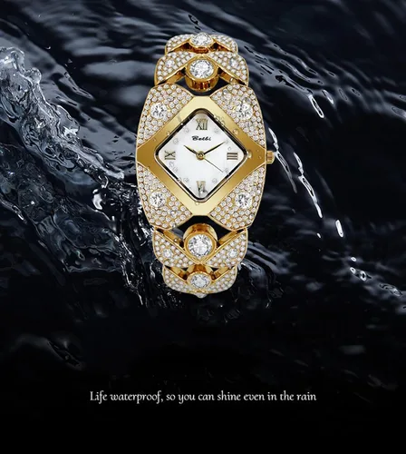 Miniatura 6 de Gosasa Elegante reloj de pulsera de diamantes para mujer, joyería de moda, reloj de pulsera para mujer, resistente al agua, analógico, de cuarzo