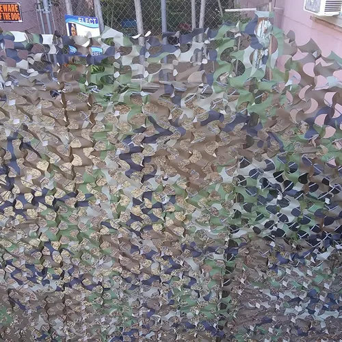 Miniatura 6 de HYOUT Red de camuflaje en rollo a granel, malla de camuflaje para cepos de caza, ghillie, sombrillas, camping, decoración para fiestas militares us