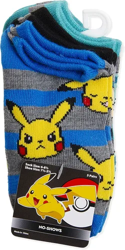 Miniatura 4 de Pokemon Paquete de 5 calcetines invisibles para niños