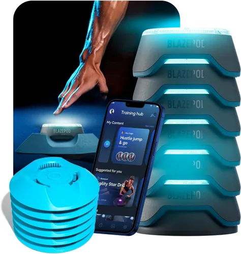 Miniatura 9 de BlazePod Kit de entrenamiento de reacción Smart Pods para ejercicios de velocidad, agilidad y cognitivos, entrenamiento profesional para atletas