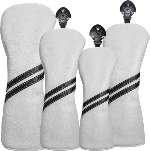 Miniatura 14 de Fundas para cabezas de palo de golf - Juego de 4 piezas o 1 pieza de accesorios de golf, fundas para palos de golf para maderas y conductores