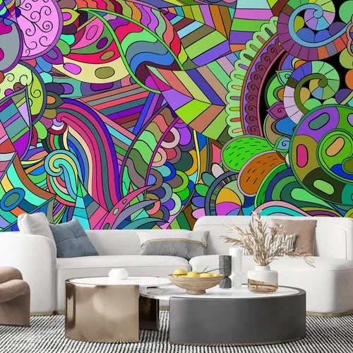 Miniatura 59 de SIGNFORD - Papel tapiz de colorido diseño de graffiti, removible para dormitorio o sala de estar, 100 x 144 pulgadas Graffitis-1911-m04