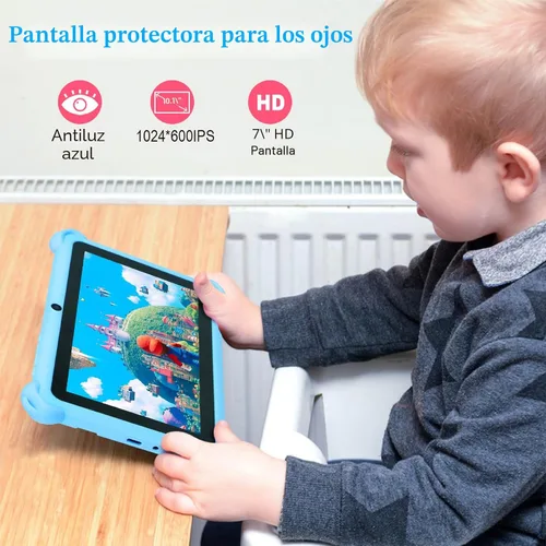 Miniatura 6 de Tablet para niños de Trayoo, tablet de 7 pulgadas para niños, tablet para niños pequeños de 32 GB con estuche incluido, control parental, cámara Azul