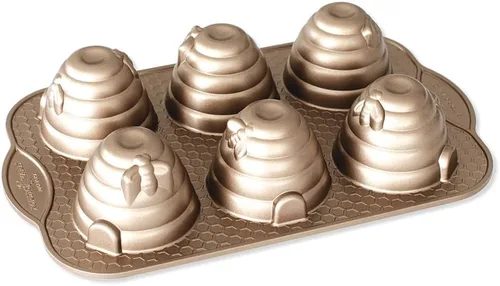 Nordic Ware Molde para Pastelitos Colmena, Capacidad de 3 Tazas, Toffee