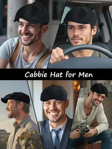 Miniatura 7 de Gorra de taxista Senker Fashion para hombre, gorra irlandesa clásica de 8 paneles de mezcla de lana para hombre mayor
