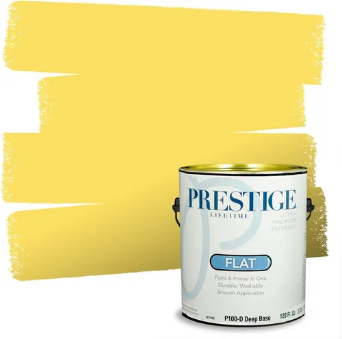 Miniatura 61 de PRESTIGE Pinturas Pintura Exterior e Imprimación En Uno, 1 Galón, Satinado, Pareja Comparable de Benjamin Moore* Amarillo* 320BM-PCM