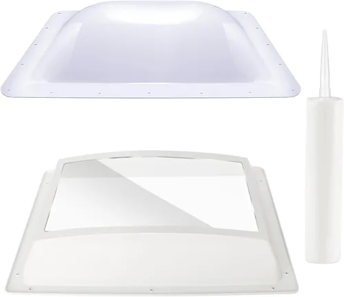 Miniatura 9 de Paquete de Reemplazo de Tragaluz para RV, Tragaluz Exterior de Cúpula de 18" x 26" que se Adapta a una Apertura de 14" x 22", Reemplazo de Tragaluz