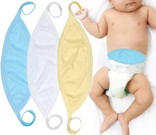 Miniatura 5 de ToBeInStyle Paquete de 3 Cómodas Fajas Abdominales para Bebés Recién Nacidos - Pastel - Talla Única Paquete de 3: Pastel