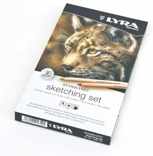 Miniatura 3 de Lyra Rembrandt - Juego de bocetos – 11 lápices de carbono surtidos para dibujar carbón pastel palos y accesorios para artistas – Variedad de lápices