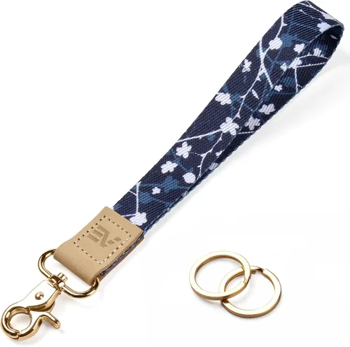 Miniatura 44 de EcoVision - Llaveros lindos con correa para llaves, llavero de muñeca para mujer, correa de insignia con 2 argollas para llaves
