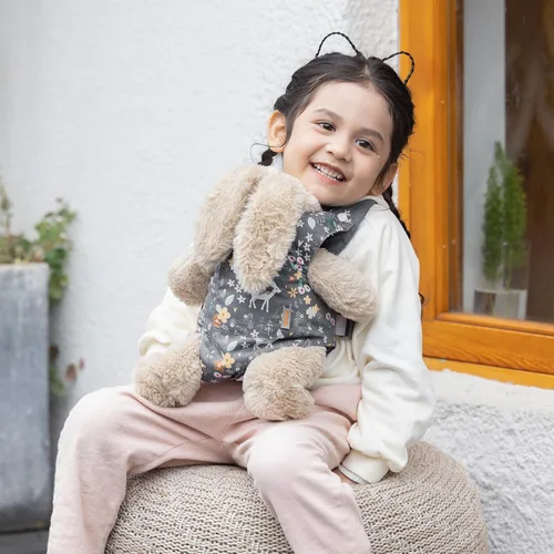 Miniatura 3 de GAGAKU Portabebés de juguete para muñecas Accesorio de muñeca Portador de animales de peluche para niños con correas ajustables - Gris - Ciervo