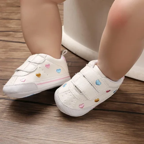Miniatura 2 de E-FAK Zapatos de bebé para niños y niñas, zapatillas para bebés, suela de goma antideslizante, zapatos de cuna para primeros pasos de niños pequeños