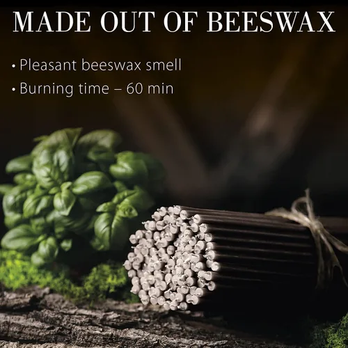 Miniatura 2 de Danilovo Velas de cera de abeja pura, sin goteo, sin humo, altas y delgadas, velas decorativas para iglesia, hogar o cumpleaños, aroma a miel, 7.3 x