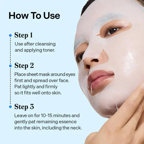 Miniatura 7 de Torriden Máscara facial de ácido hialurónico DIVE IN (10 hojas), mascarilla coreana de hidratación profunda, pantenol y alantoína, mascarilla