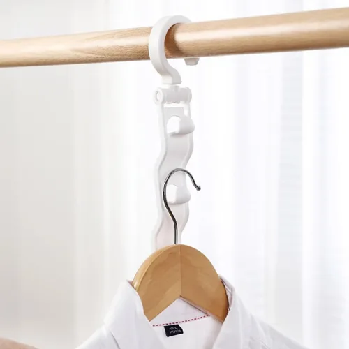 Miniatura 4 de 2 perchas para ropa, organizadores y almacenamiento para dormitorio, colgador de interior, ahorros de espacio, perchas para guardarropa, perchas