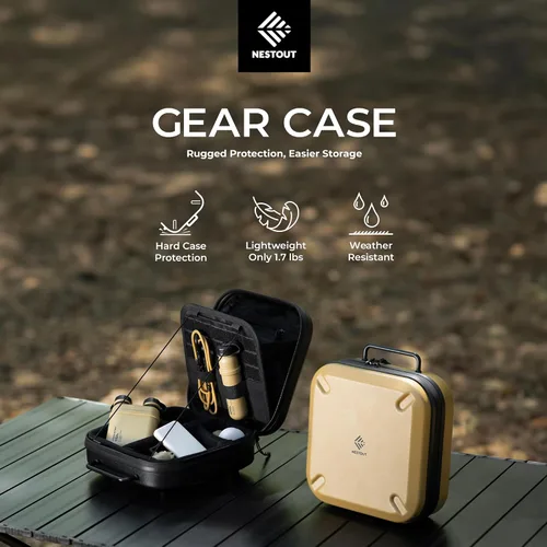 Miniatura 2 de ELECOM NESTOUT - Estuche de almacenamiento de engranajes, carcasa dura ligera, resistente al agua, organizador apilable con separadores acolchados