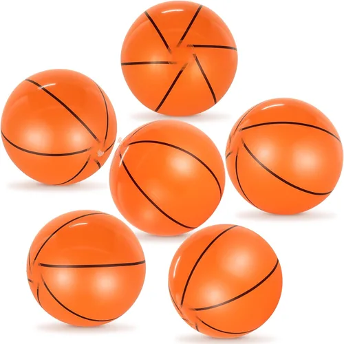 6 pelotas de fútbol inflables gigantes, pelotas de fútbol inflables de 16 pulgadas, pelotas de playa de verano, accesorios de juegos deportivos para