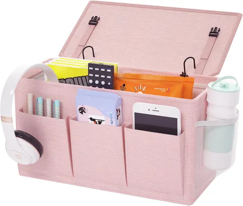 Miniatura 23 de Loghot Organizador de Cabecera/Bolsa de Almacenamiento de Cabecera Organizador Colgante para Literas y Camas de Hospital, Rieles de Cama de 1 pieza