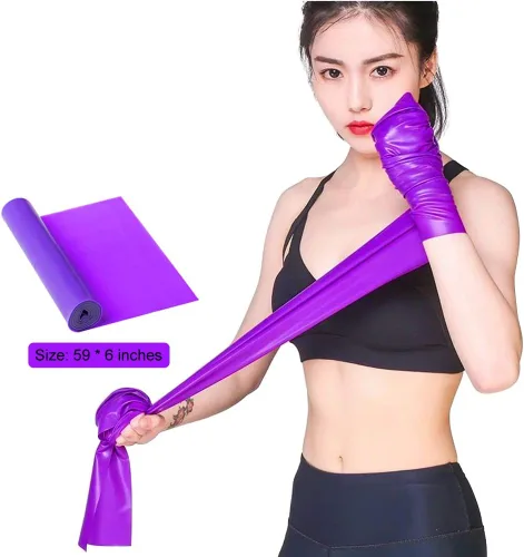 Miniatura 3 de Bandas de resistencia, bandas elásticas de ejercicio para entrenamiento en casa, terapia física, recuperación, yoga, pilates, entrenamiento