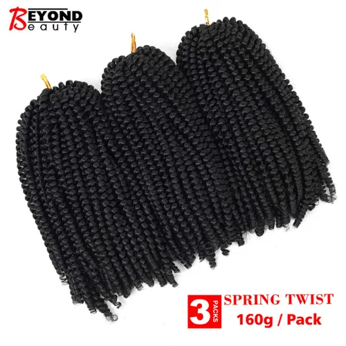 Miniatura 2 de Beyond Beauty Spring Twist - Trenzas de ganchillo Spring Twist de 12 pulgadas con colores degradados, trenzas de ganchillo Bomb Twist, extensiones