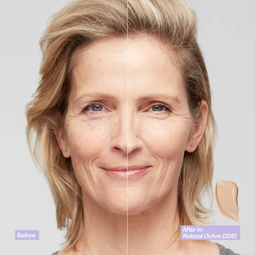 Miniatura 9 de Revlon Illuminance Base líquida para el cuidado de la piel con ácido hialurónico, fórmula hidratante y nutritiva de cobertura media, natural cremoso
