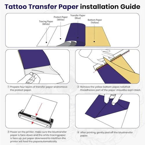 Miniatura 6 de Máquina impresora de plantillas de tatuajes recién actualizada 2026, para artistas de tatuajes y principiantes, impresora Bluetooth inalámbrica