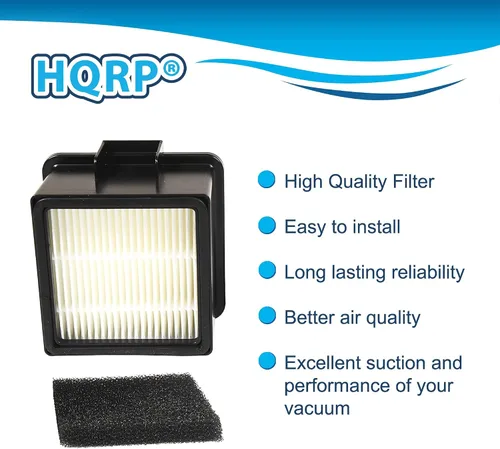 Miniatura 4 de HQRP Filtro de repuesto para Dirt Devil F43, 2PY1105000, 1PY1106000 para aspiradoras verticales EasyLite y Cyclonic Quick Vac UD20005 UD20010