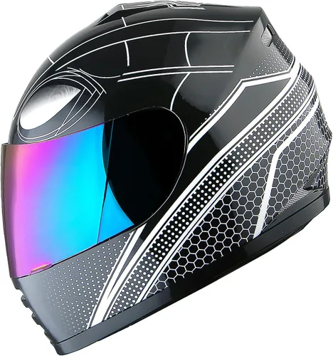 Miniatura 21 de WOW Casco integral para motocicleta, bicicleta urbana BMX MX para niños: HKYB15 Araña roja