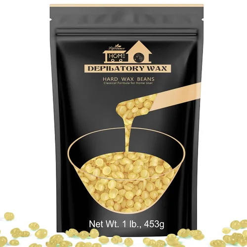 Miniatura 22 de 1 libra de granos de cera dura, kit de cera en perlas de Lifestance para depilación de cera dura para cabello fino y delgado, piel sensible, perlas